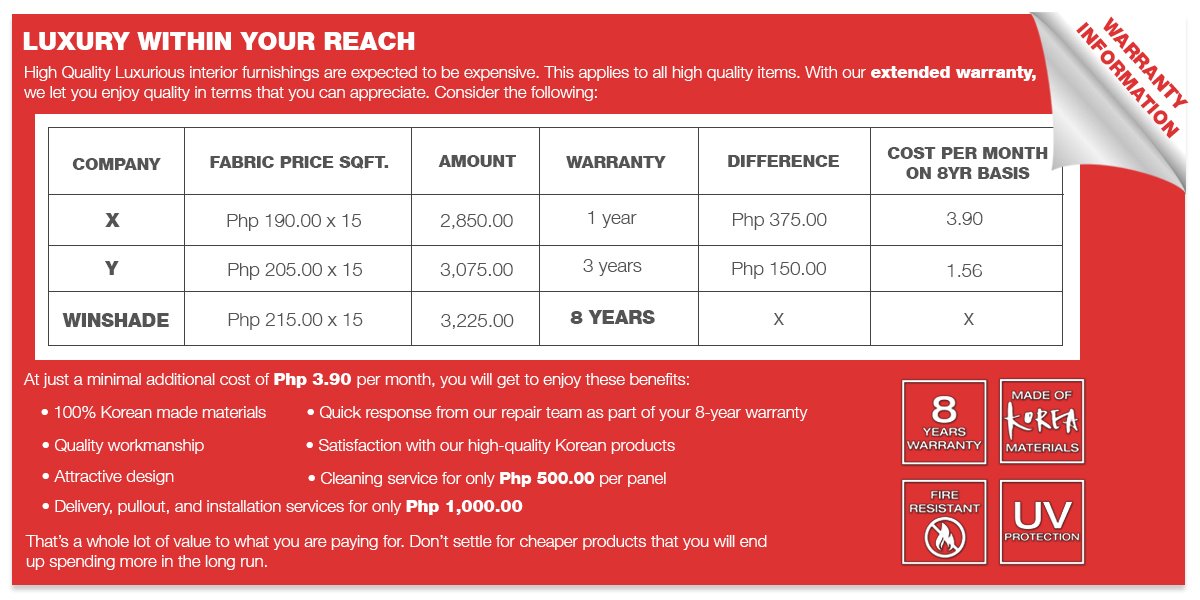 WARRANTY LAYOUT WARRANTY LAYOUT